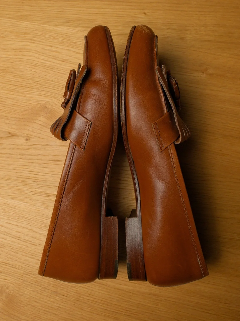 Vintage Polo Ralph Lauren Made in Italy Leather Kiltie Tassel Loafers